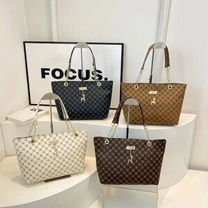 Retro Commuter Tote – Large Capacity Shoulder Bag